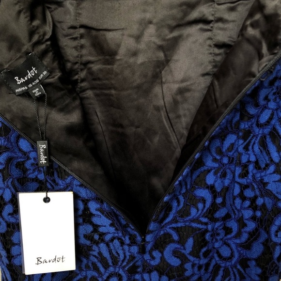 NWT BARDOT TEAGEN LACE OFF SHOULDER DRESS - Picture 12 of 14